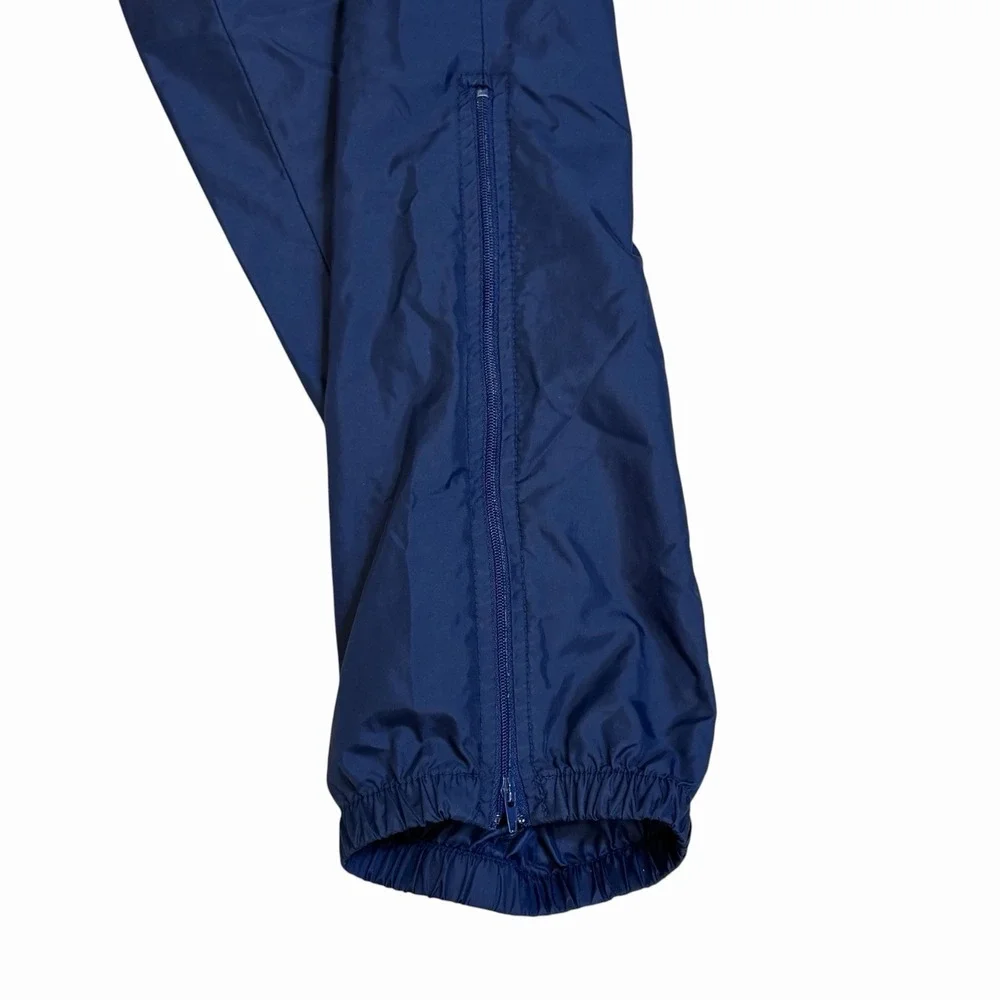 VTG 90s Nike Wind Pants Navy Blue Taiwan Nylon Track Pants XL 80s Zip Ankle Logo